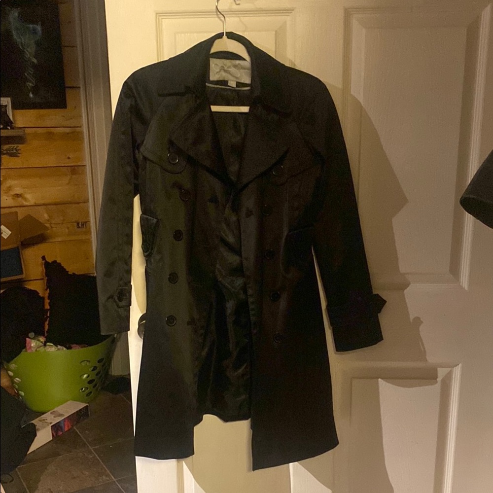Jessica Simpson Black Trench Coat
